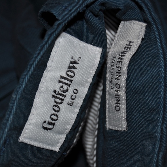 NEW Men's Teal Taper Fit Hennepin Chino Pants NWT - Picture 7 of 8